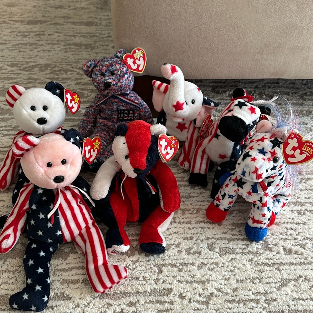 Ty Beanie Baby Collectors Patriotic Set